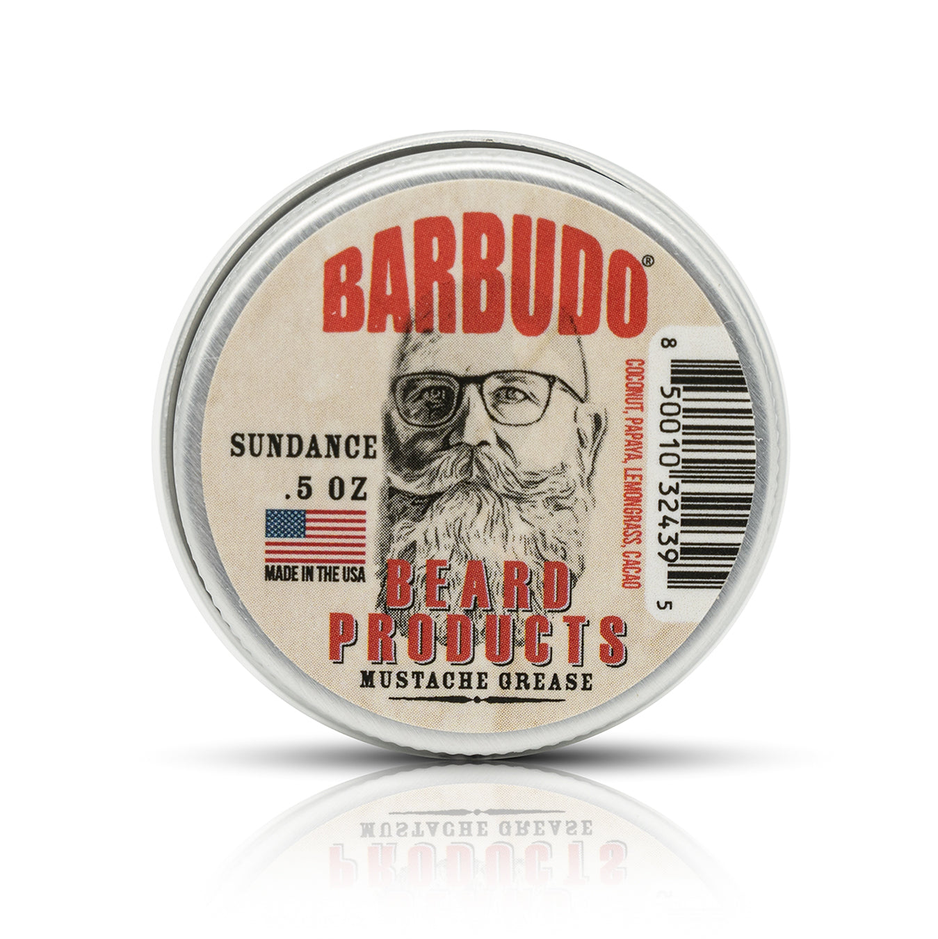 SUNDANCE MUSTACHE WAX - Coconut, Papaya, Lemongrass, and Cacao